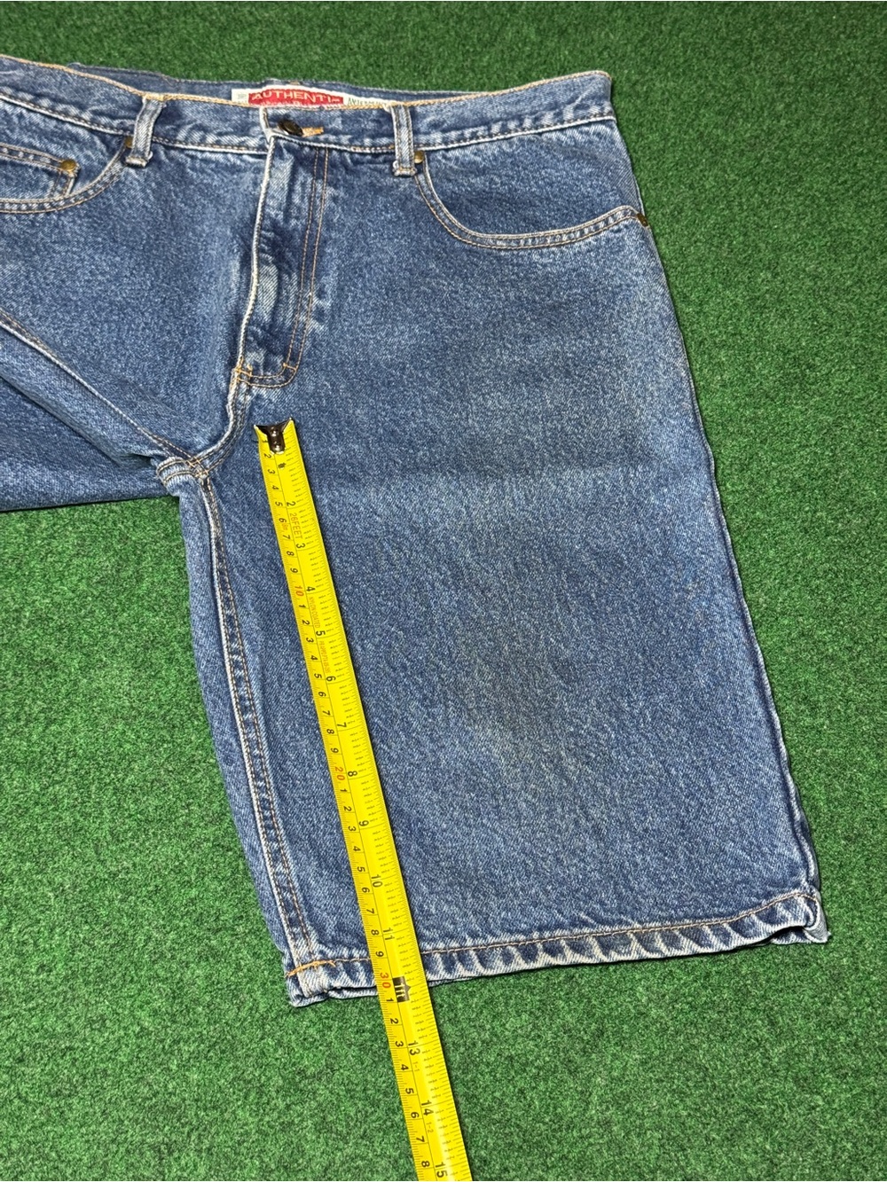 American Eagle Vintage Denim Shorts 90s 32 Medium Wash Jorts 12” - Picture 6 of 8